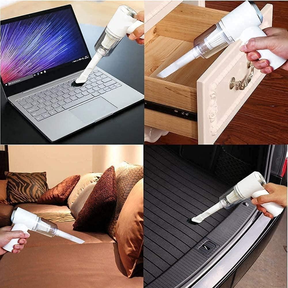 Portable Air Duster & Wireless Mini Vacuum Cleaner