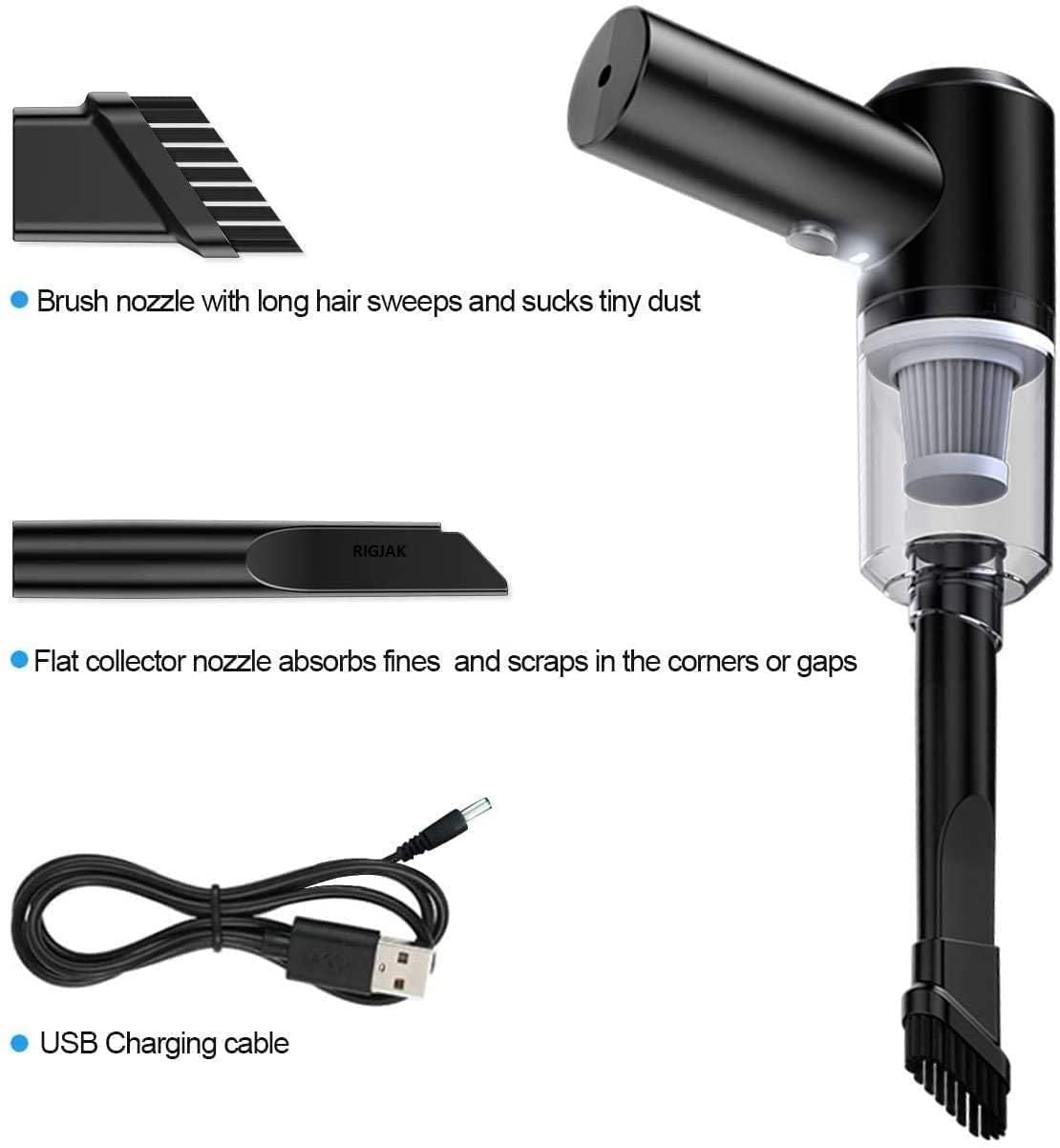 Portable Air Duster & Wireless Mini Vacuum Cleaner
