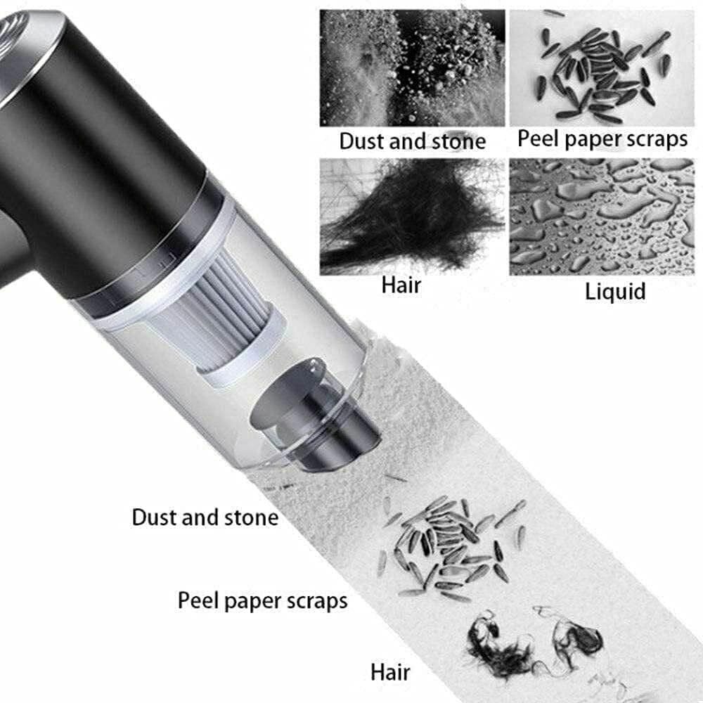 Portable Air Duster & Wireless Mini Vacuum Cleaner