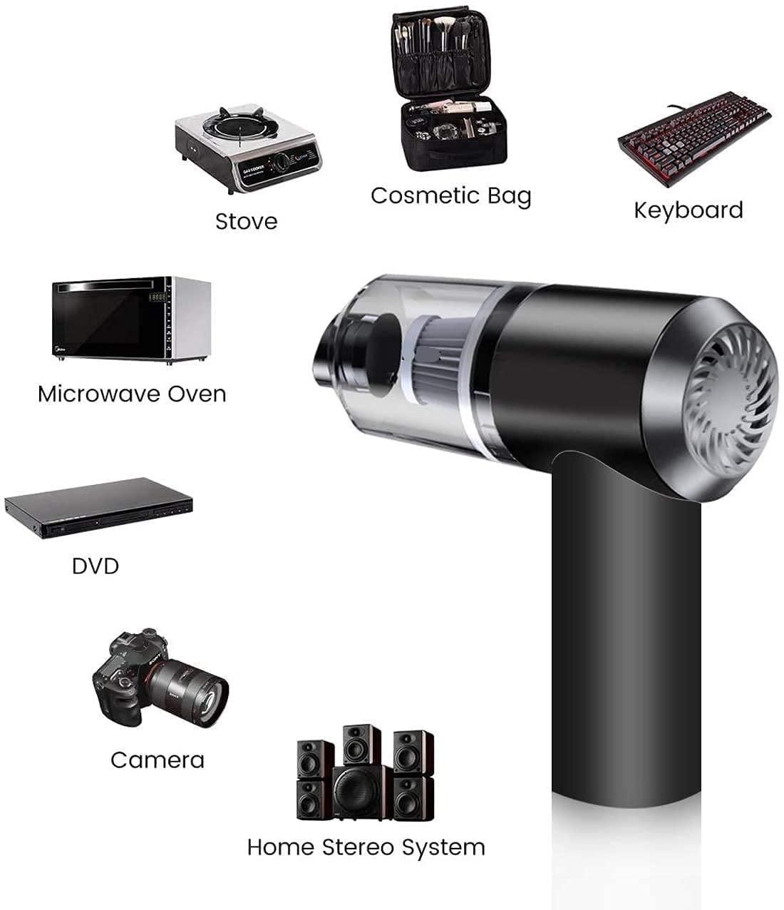 Portable Air Duster & Wireless Mini Vacuum Cleaner