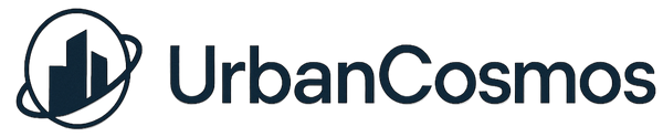 CREATE AN SIMPLE LOGO WITHOUT AN IMAGE FOR WHITE BACKGROUND NAMED "UrbanCosmos"
